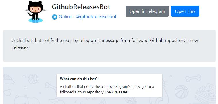 GitHubReleasesBot