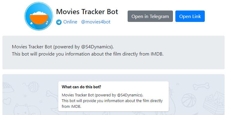 Movies Tracker Bot