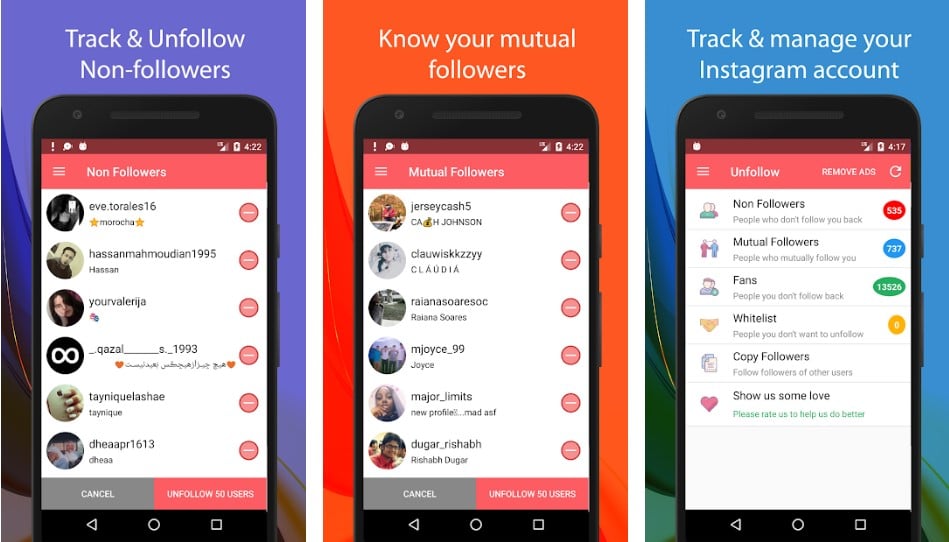 Unfollow for Instagram — Non Followers & Fans on play store