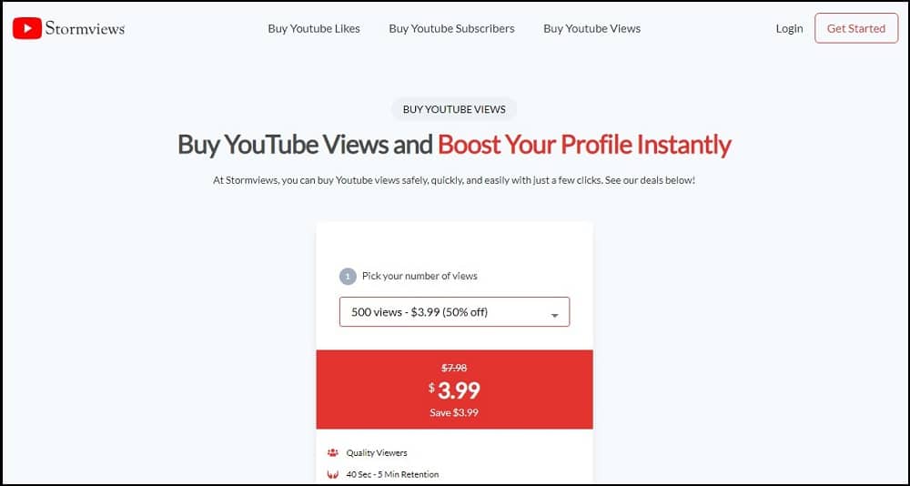 Buy YouTube Views for Stormviews