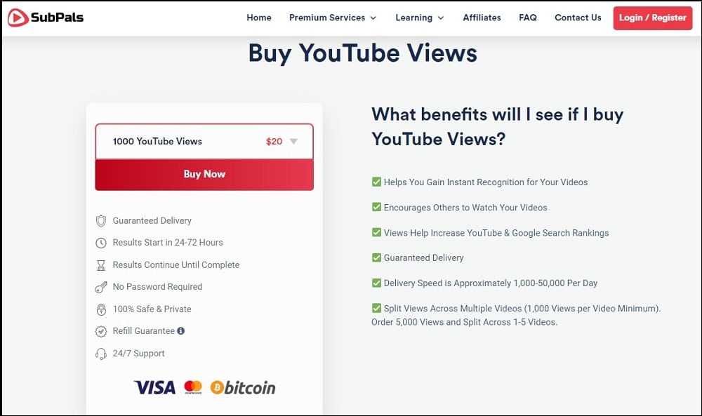 Buy YouTube Views for Subpals