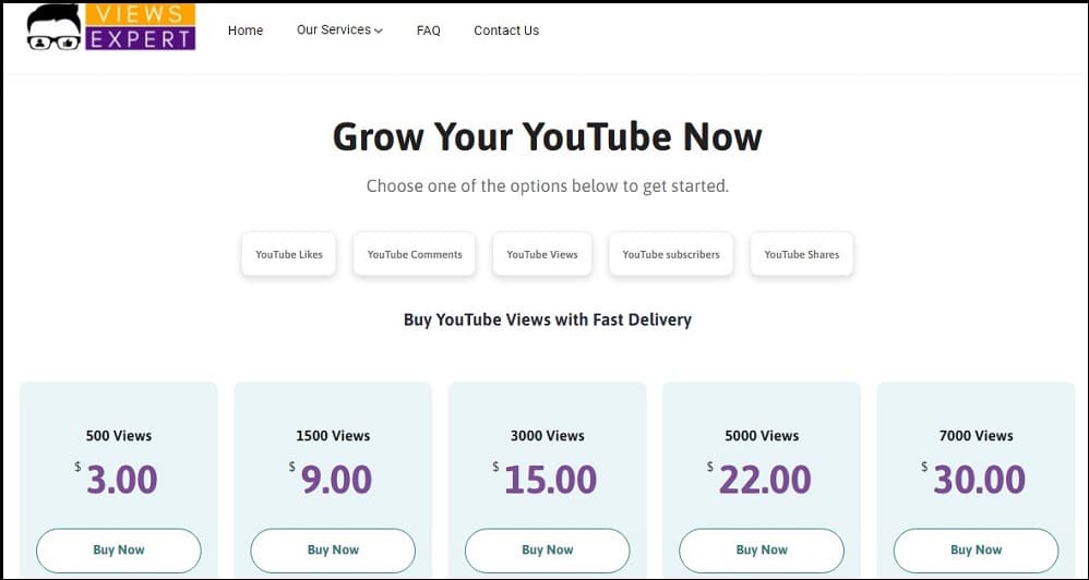 Buy YouTube Views for ViewsExpert