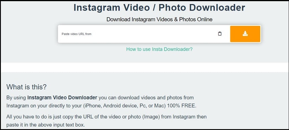 Insta-Downloader for Instagram Profile Viewer