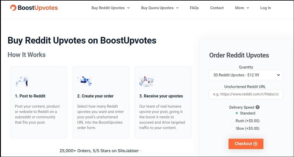 Buy Reddit Upvotes on Boost Upvotes