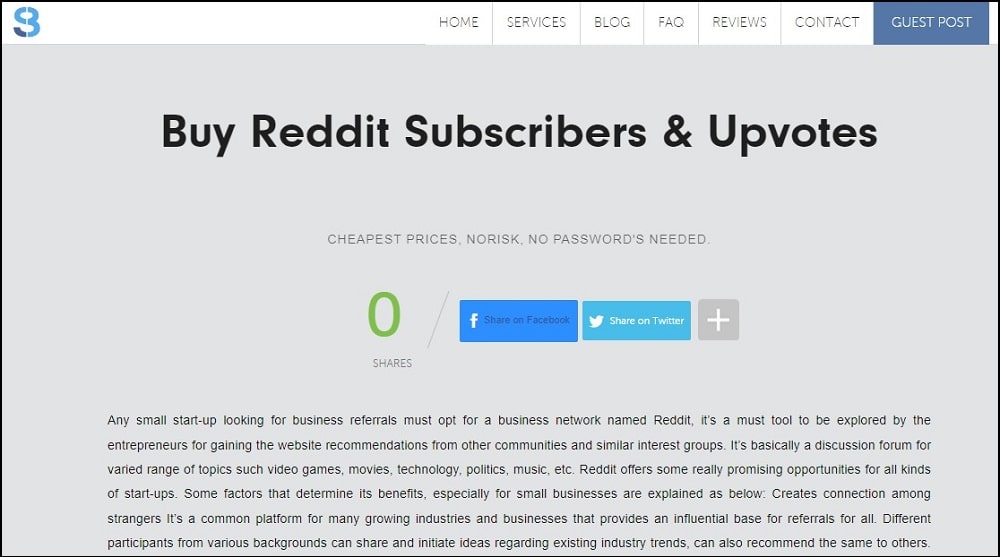 Buy Reddit Upvotes on SocioBlend
