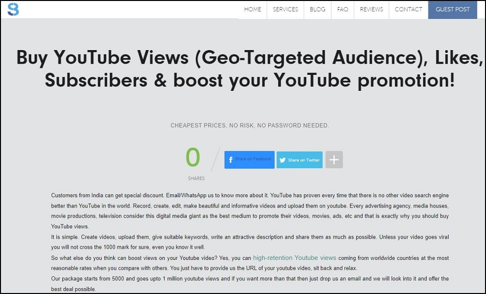 Buy YouTube Subscribers on Socioblend