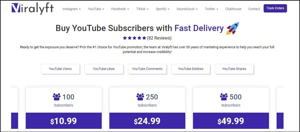Buy YouTube Subscribers on Viralyft