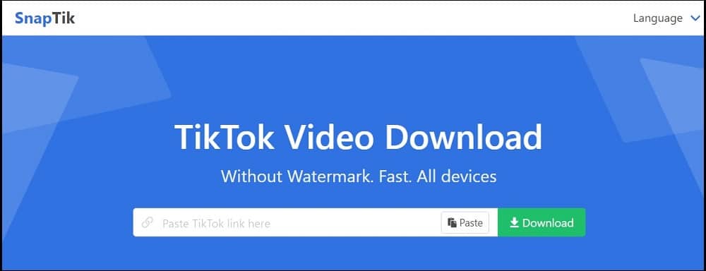 SnapTik one of the Best TikTok Video Downloaders