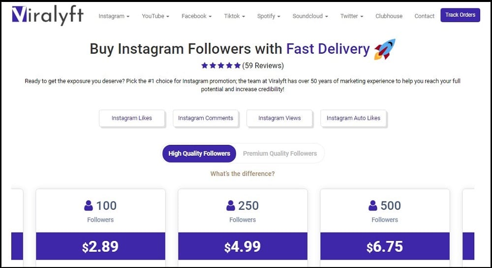 Viralyft Buy Instagram Price