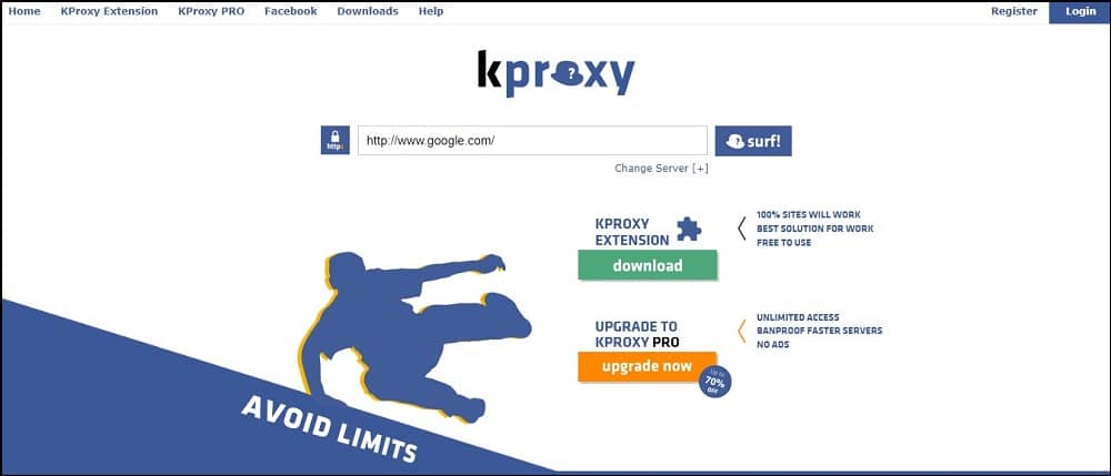 Web Proxy Servers is KProxy