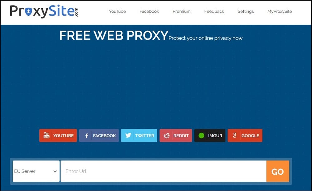 Web Proxy Servers is ProxySite