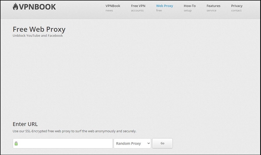 Web Proxy Servers is VPNBook