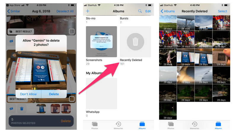 Gemini Photos to clear up space on your iPhone
