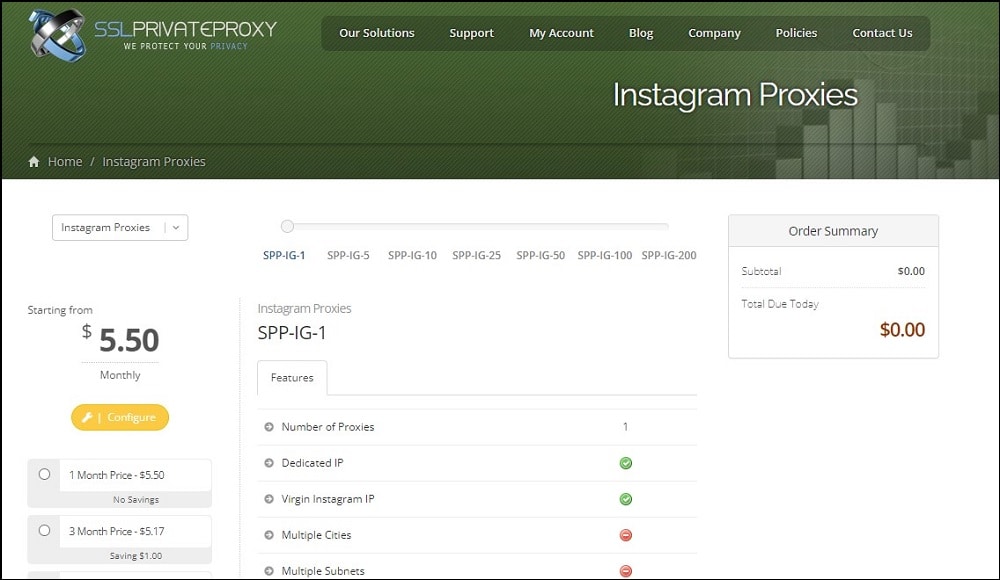 SSL Private Proxy for Instagram Proxies